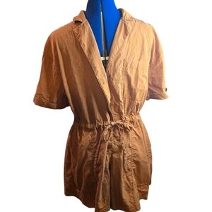 GAP Belted Romper Rust Orange